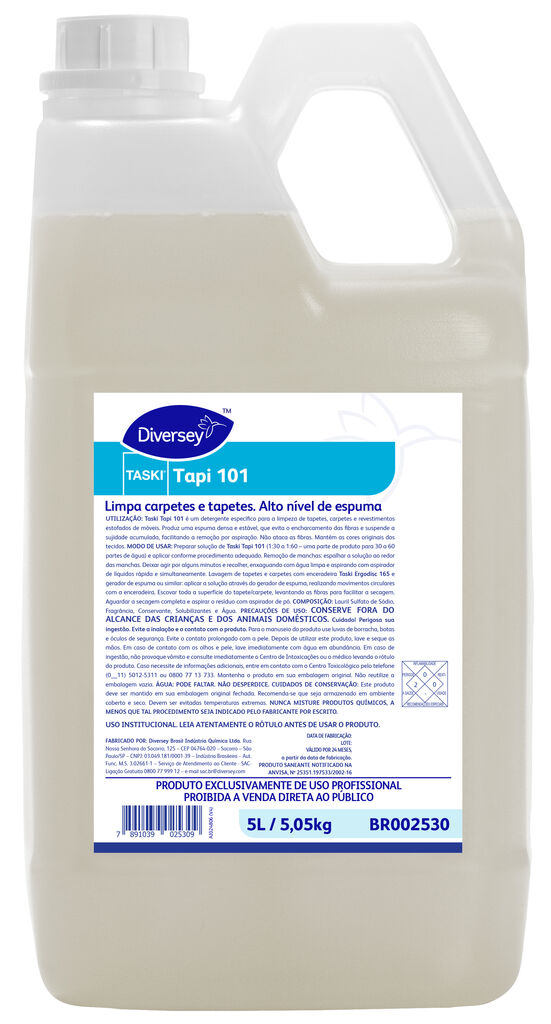 TASKI TAPI 101 2x5L - LIMPA CARPETES E TAPETES. ALTO NÍVEL DE ESPUMA